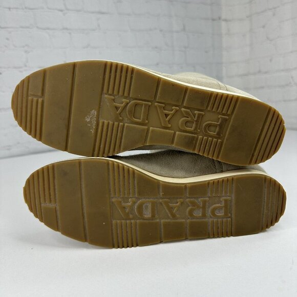 Prada Women's Calzature Donna Montone Fango Suede Sherpa Boots EU 37.5 / US 7 - Picture 10 of 17